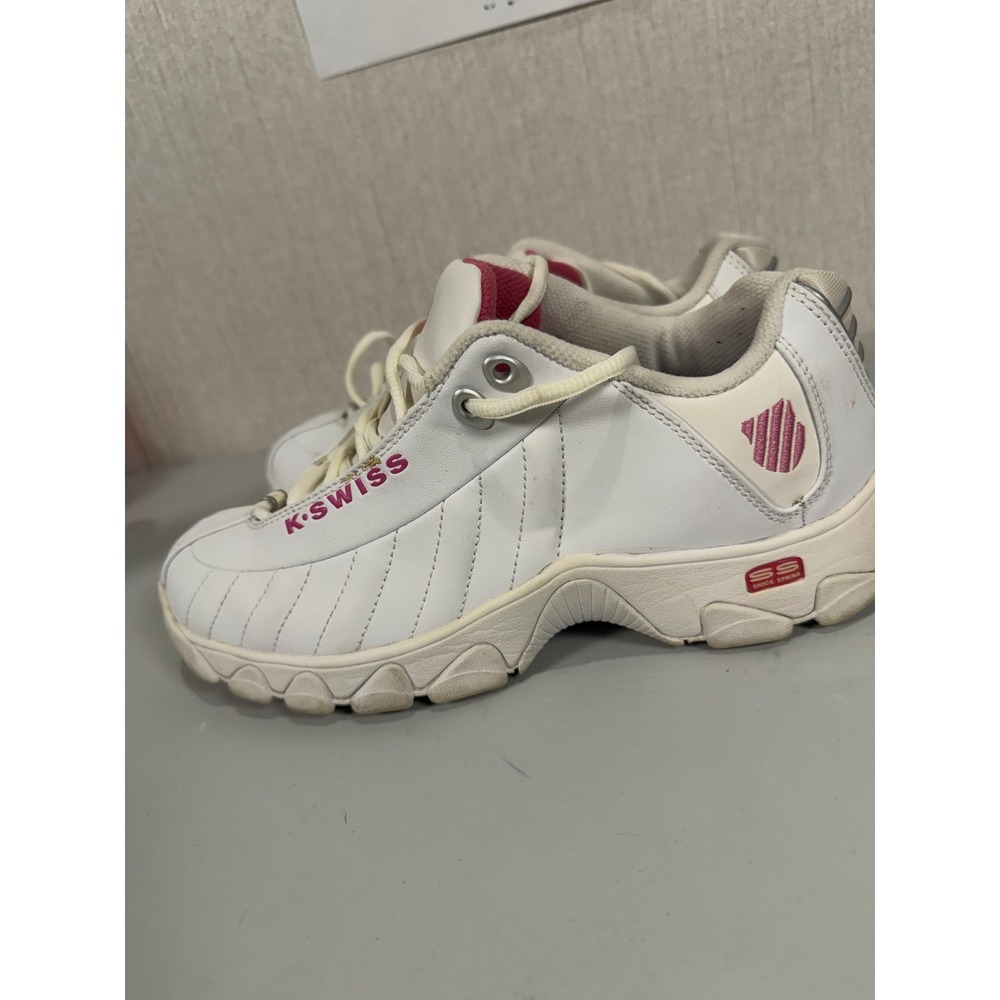 K-Swiss ST329 CFM 93426-156-M Women's White Lace Up Tennis Shoes Size 8.5